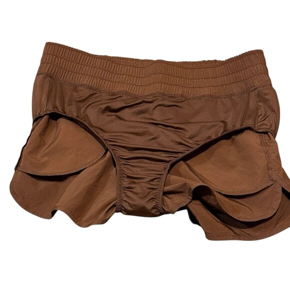 VS PINK Active High Rise Cinnamon Brown Lined Running Workout Shorts Size XL - Picture 8 of 15